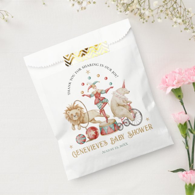 Sacolinha Chuva de Sonhos: Chá de Bebê Circense em Aquarela (Selado)