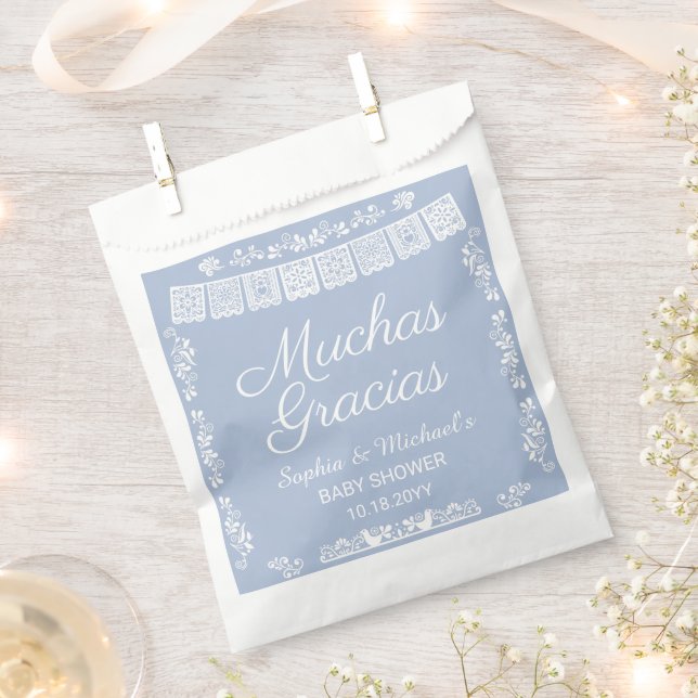 Sacolinha Cielito Lindo Baby Shower Muchas Gracias (Cortado)