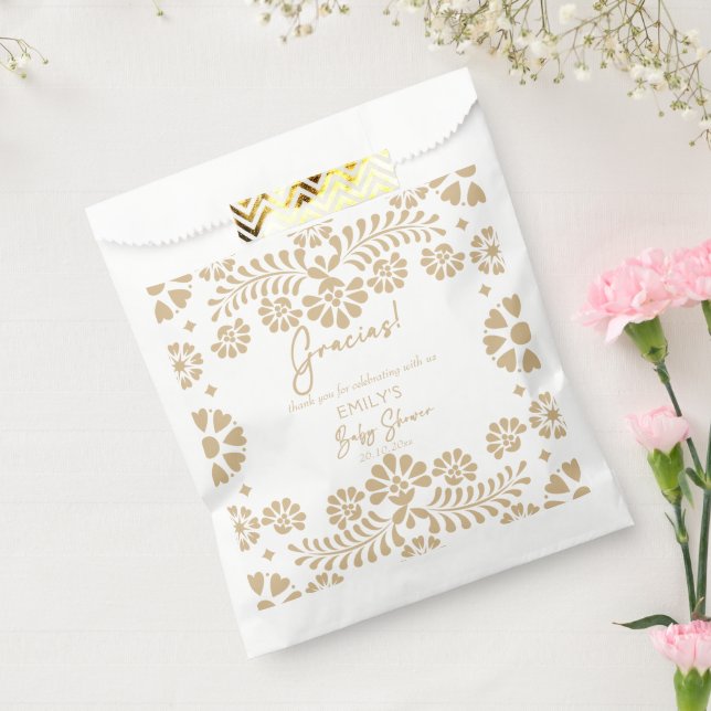 Sacolinha Cielito lindo beige chá de fraldas mexicano (Selado)