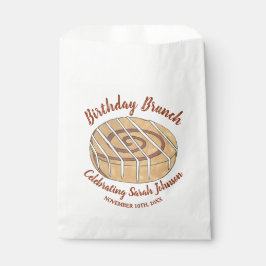 Sacolinha Cinnamon Roll Bun Paery Festa de aniversário Brunc