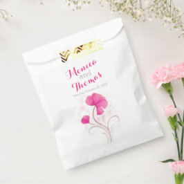 Sacolinha cinza rosa de flor d'água favorita bolsas