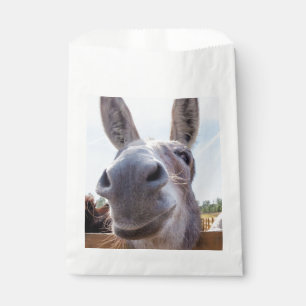 Sacolinha Cinzas Cômicas Sorrindo Donkey