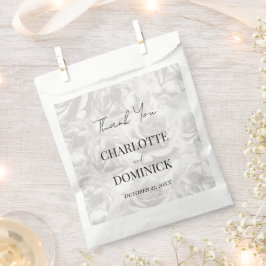 Sacolinha Cinzas Desbotadas Rosas Personalizadas Casamento O