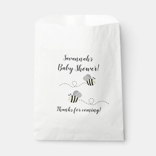 Sacolinha Cinzas e Bolsas de favas de abelha amarela (Frente)