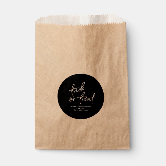 Sacolinha Circle Halloween Favor Bag | Bolsa de Halloween (Frente)