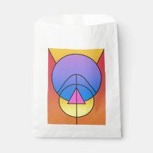 Círculos Geométricos Abstratos Linha Colorida 