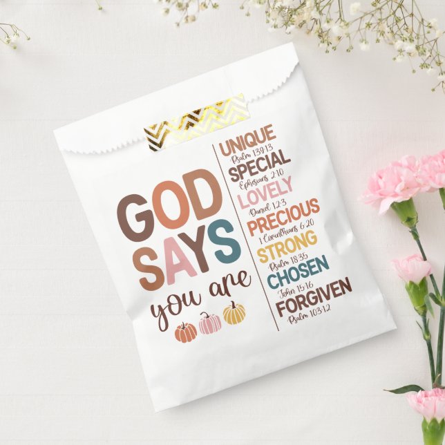 Sacolinha Citação Cristã de Ação de Graças (Selado)