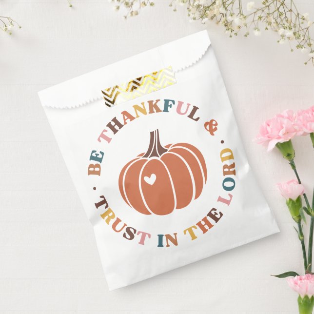 Sacolinha Citação Cristã de Ação de Graças (Selado)