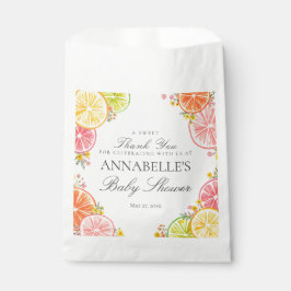 Sacolinha Citrus Floral Little Cutie Chá de fraldas