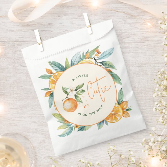 Sacolinha Citrus Little Cutie Chá de fraldas (Cortado)