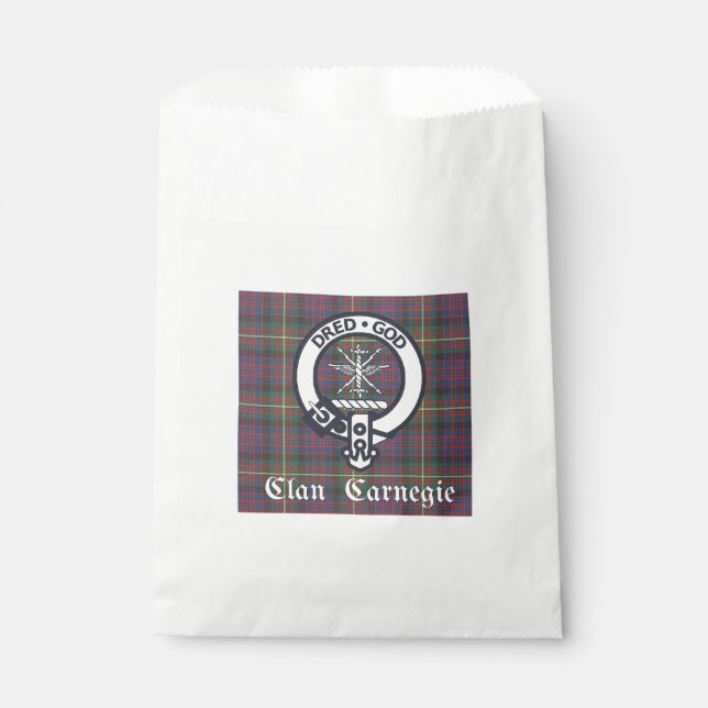 Sacolinha Clan Carnegie Crest Tartan (Frente)
