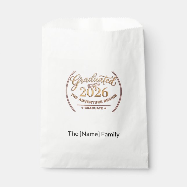 Sacolinha Class of 2026 / Bolsas Recuerdo Adventure (Frente)