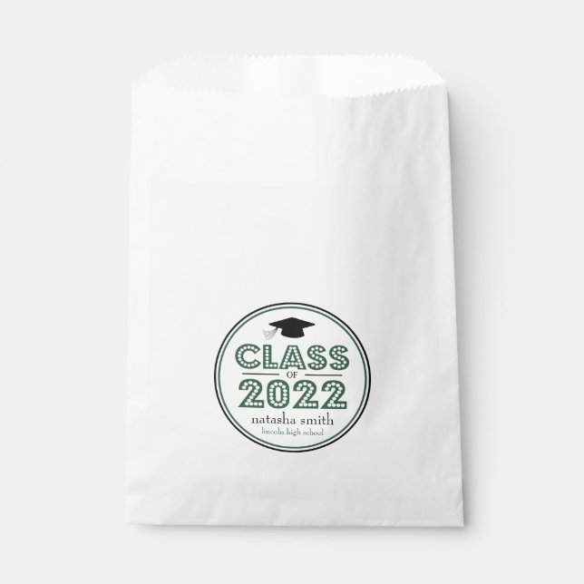 Sacolinha Classe De 2022 Favor Das Bolsas (Emerald Green Em  (Frente)