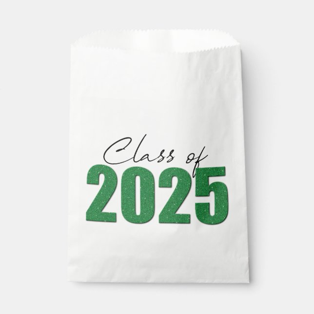 Sacolinha Classe de brilho verde de 2025 (Frente)