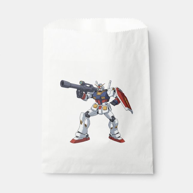 Sacolinha Classic Retro RX-78-2 Gundam Mecha Anime Illustrat (Frente)