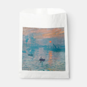 Sacolinha Claude Monet Impressão Nascer do Sol Francês