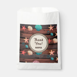 Sacolinha Coastal Cowgirl Birthday Favor Bags with Name