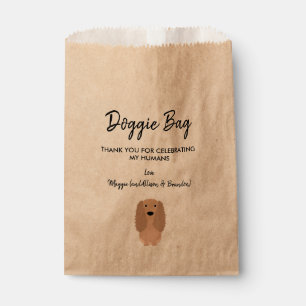 Sacolinha Cocker Spaniel Doggie Bag para Casamento, Favorece