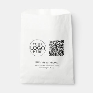 Sacolinha Código QR do Logotipo Empresarial Evento Corporati