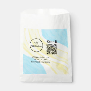 Sacolinha Código QR minimalista simples adicionar logotipo n