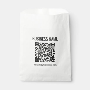 Sacolinha Código QR personalizável & Nome da Empresa