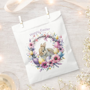 Sacolinha Coelho da Páscoa Personalizado em Aquarela