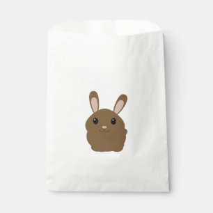 Sacolinha Coelho de desenho animado marrom