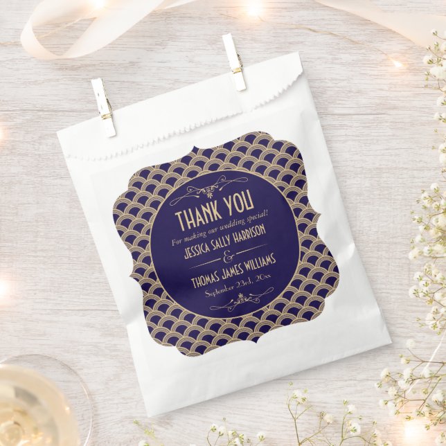 Sacolinha Coleção de Casamentos Art Deco Gatsby, de 1920 (Cortado)