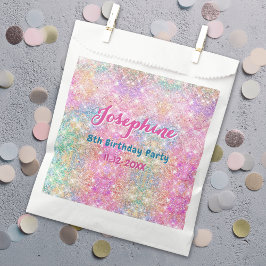 Sacolinha Colorful Mermaid whimsical birthday