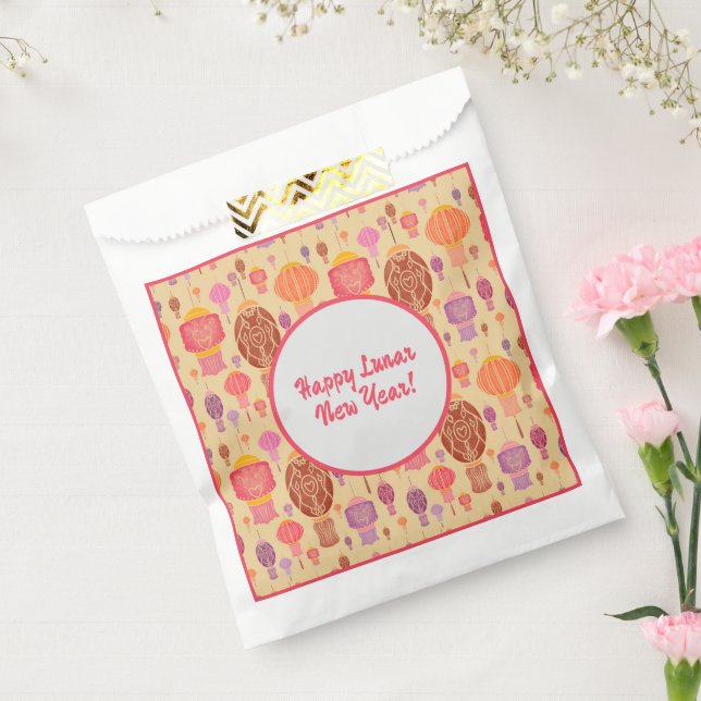 Sacolinha Colorido Lanternas Chinesas no Ano Novo (Selado)