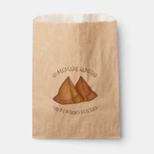 Sacolinha Comida índia de Samosas caseiras da cozinha de