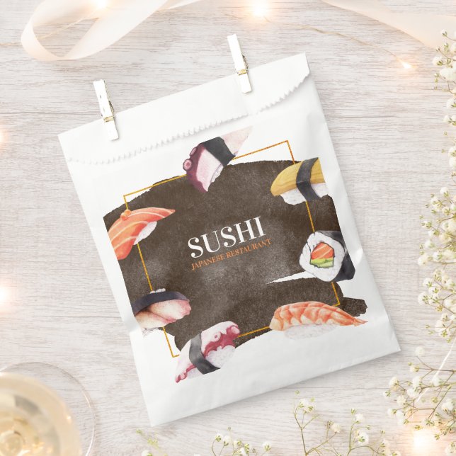 Sacolinha Comida Japonesa Sushi  (Cortado)
