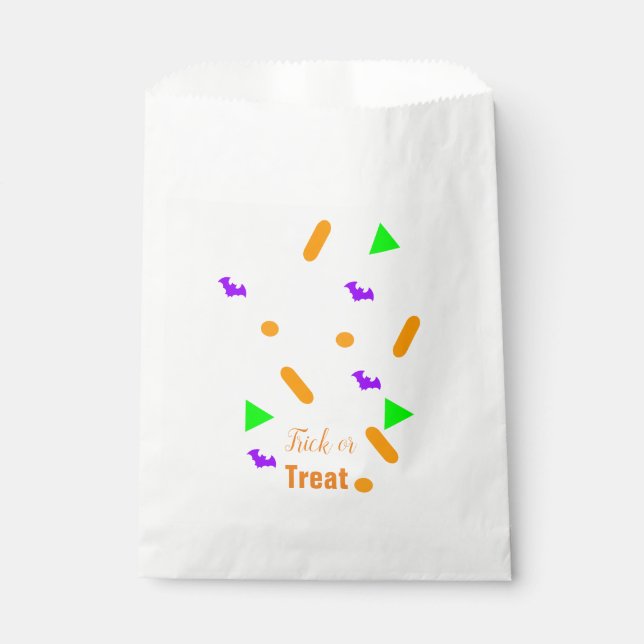 Sacolinha Confetes de Halloween | Neon (Frente)
