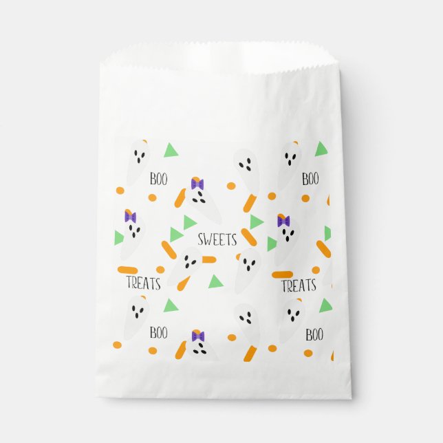 Sacolinha Confetes Temáticos de Halloween Sprinkles Fantasma (Frente)