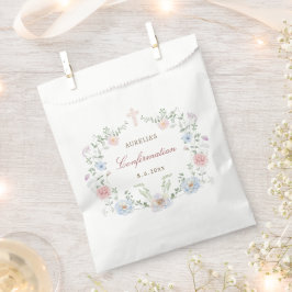 Sacolinha Confirmação de Quadro Floral Elegante