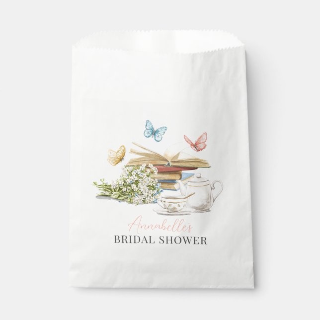 Sacolinha Conjunto de Chá Novo Capítulo Borboletas Livro Chá (Frente)