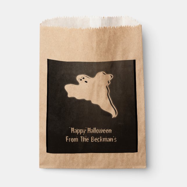 Sacolinha Conselho de giz Spooky Halloween Ghost (Frente)