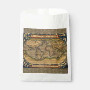 Sacolinha Continentes do Viagem mundial de mapas antigos