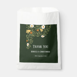 Sacolinha Convidado de Casamento Floral Verde