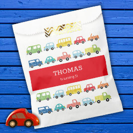 SACOLINHA CONVITE DE ANIVERSÁRIO DE TRANSPORTE