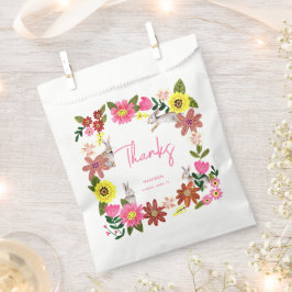 Sacolinha Convite para Chá de fraldas de coelhinho coelho bo