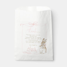 Sacolinha Coquete Rosa Peter o Coelho 1rua Primeiro Aniversá