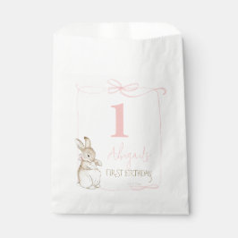 Sacolinha Coquete Rosa Peter o Coelho 1rua Primeiro Aniversá