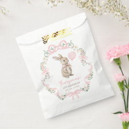 Sacolinha Coquette Bunny Laço Rosa Menina Aniversário