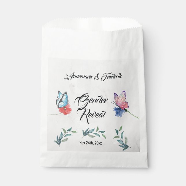 Sacolinha Cor de água rosa e azul (Frente)