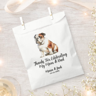 Sacolinha Cor do Cheio de Casamento Pet Personalizado do Bul