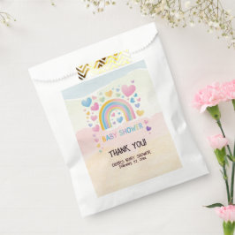 Sacolinha Corações bonitos e Chá de fraldas Arco-Íris