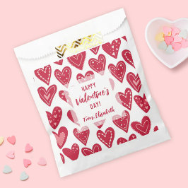 Sacolinha Corações Vermelhos Feliz Dia dos Namorados Sala de
