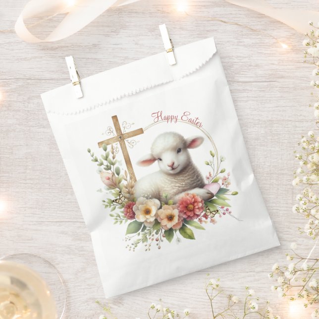 Sacolinha Corda de Páscoa Personalizada com Aquarela (Cortado)