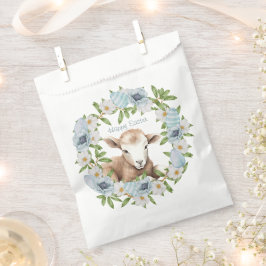 Sacolinha Cordeiro de Páscoa Personalizado em Aquarela